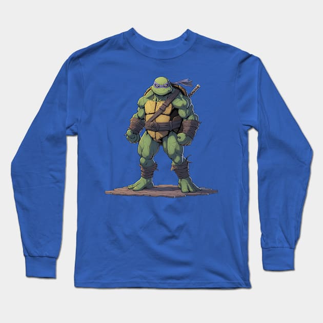 donatello Long Sleeve T-Shirt by piratesnow